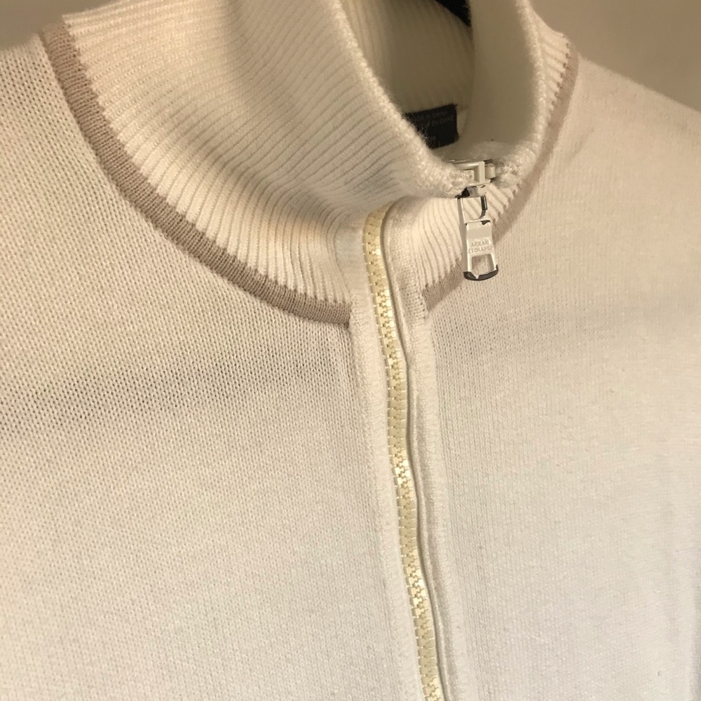 ARMANI EXCHANGE full zip vintage style sweater S - Picture 4 of 7